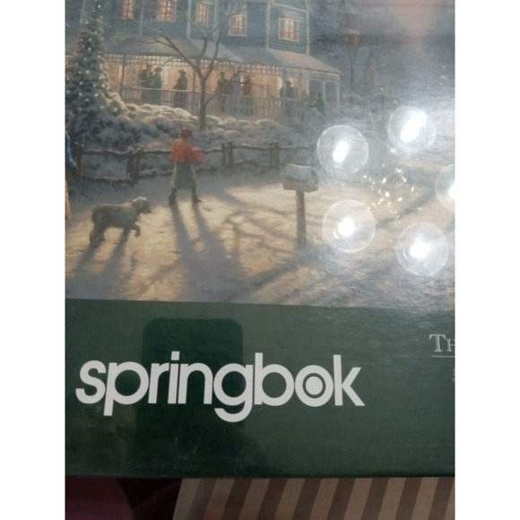 Springbok 2000 Piece Puzzle Thomas‎ Kinkade A Holiday Gathering Christmas New! - Picture 3 of 7